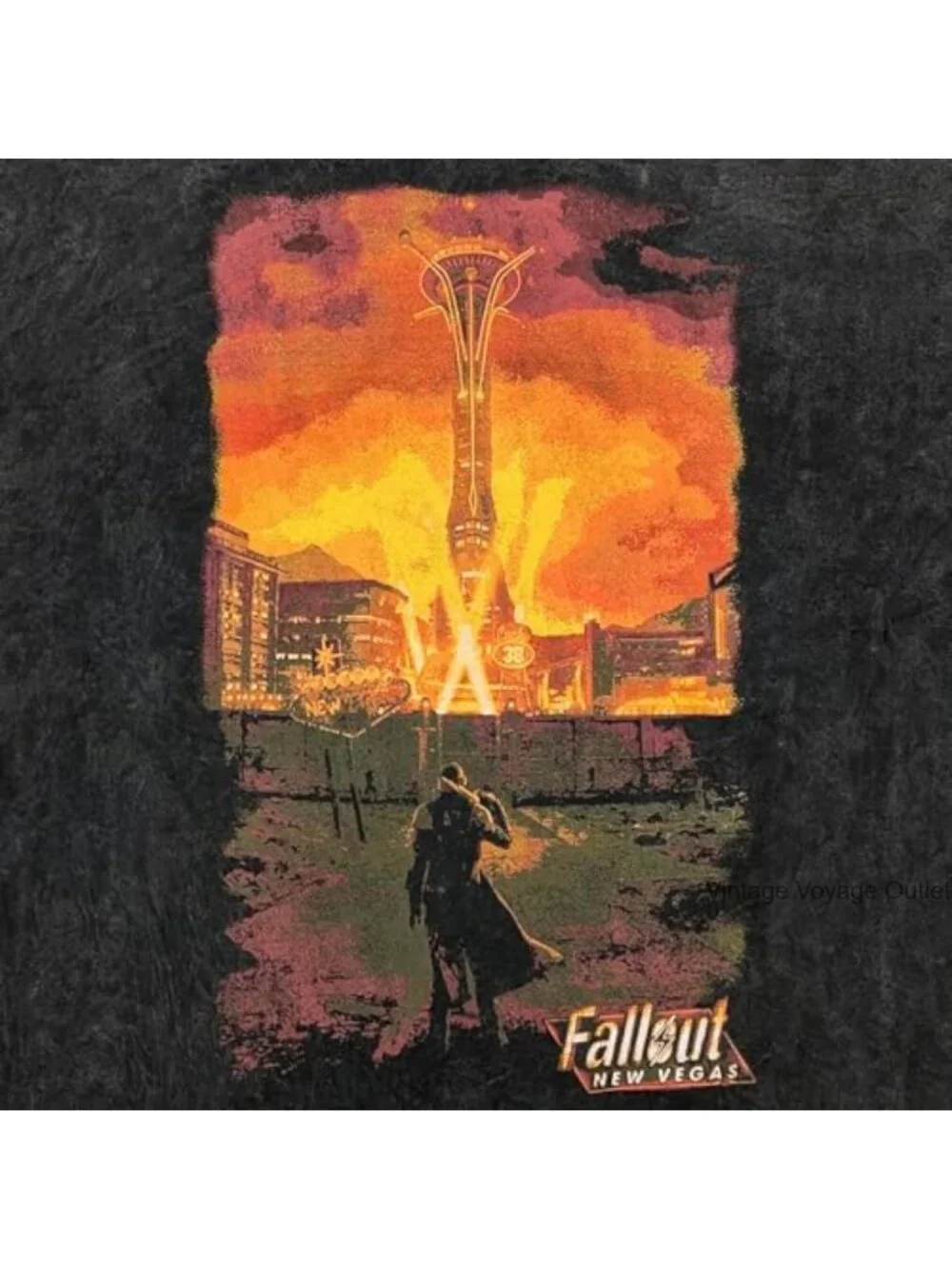 Men's Fallout New Vegas Graphic Tee 100% Cotton Short Sleeve Crew Neck